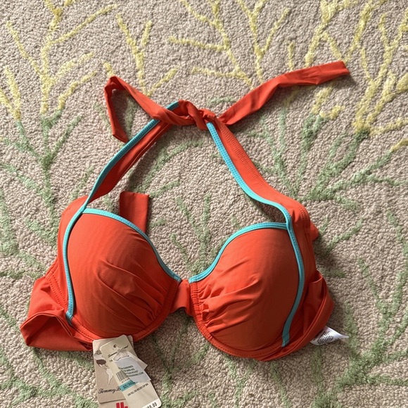 Tommy Bahama deck piping Ginger bikini top 36C NWT - Picture 1 of 6